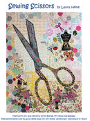 Fiberworks Sewing Scissors Collage Pattern