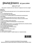 Fiberworks Sewing Scissors Collage Pattern