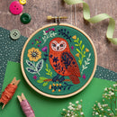 Folk Owl Mini Embroidery Kit For Beginners