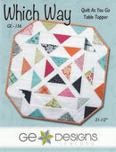 Which Way Table Topper Pattern by G.E. Designs