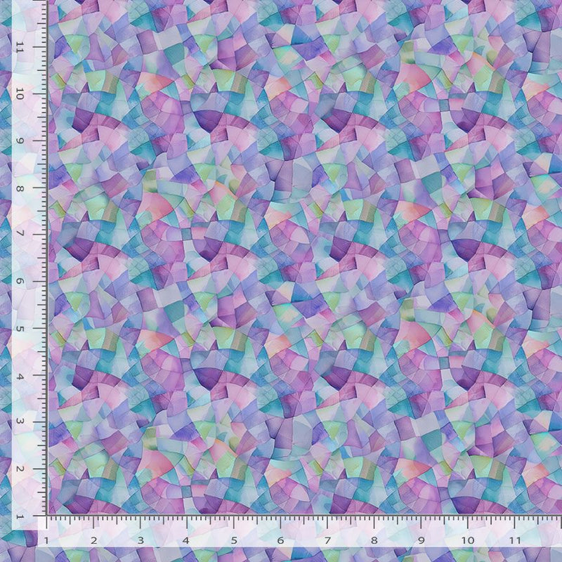 Timeless Treasures Garden Delights Geo Shapes Multi Fabric