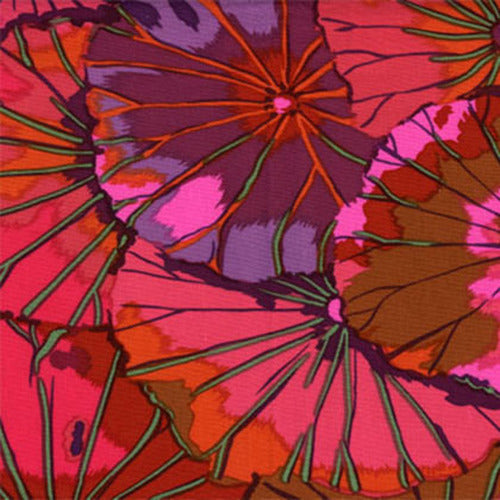 Kaffe Fassett Wine Lotus Leaf Fabric