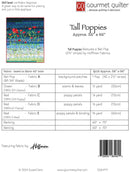 Gourmet Quilter Tall Poppies Quilt Pattern