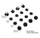 ByAnnie Tool-Free Snaps Black Set Of Four