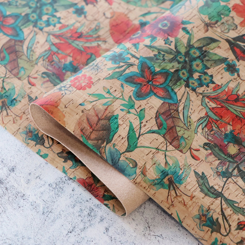 Sallie Tomato Cork Pro Fabric Rainbow Garden
