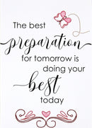 The Best Preparation Stitched Sign Pattern