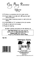 Easy Peasy Runners Pattern