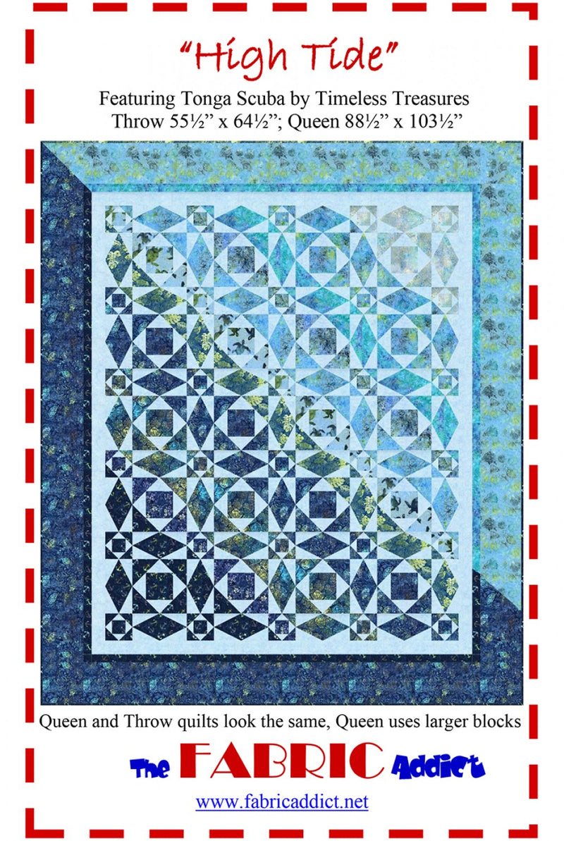 The Fabric Addict High Tide Quilt Pattern