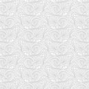 Timeless Treasures Geo Swirls White Fabric