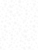 TT Snowflakes White On White Fabric