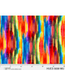 P & B Textiles Hues Painted Rainbow Stripe Bright Multi Wide Back Fabric