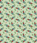 All New England Shop Hop Little Berries Lt. Sage Fabric ONLINE PURCHASE ONLY