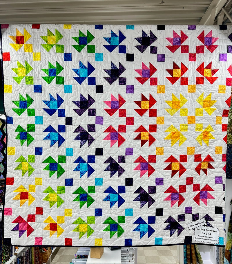 Darting Rainbows Quilt Kit