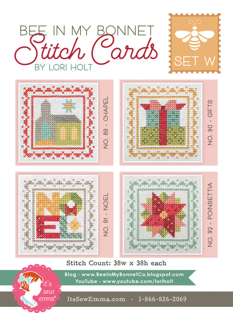 Its Sew Emma Bee In My Bonnet Stitch Cards Set W