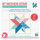Its Sew Emma 8 Inch Woven Star Quilt Block Foundation Paper