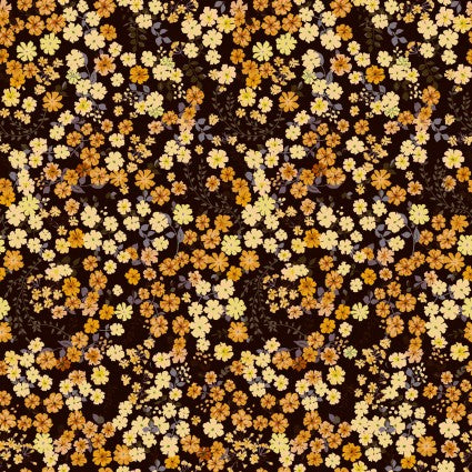 In The Beginning Fabrics Garden Delights III Petite Posies Apricot Fabric ONLINE PURCHASE ONLY