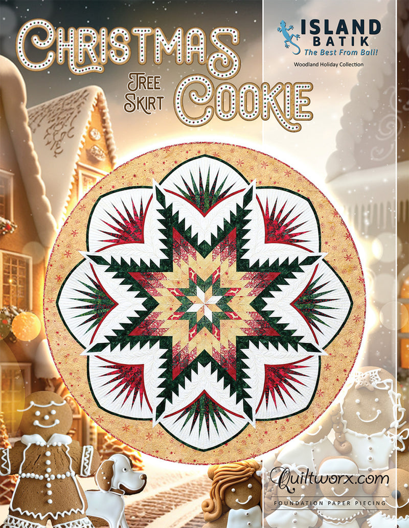 Quiltworx Christmas Cookie Tree Skirt Pattern