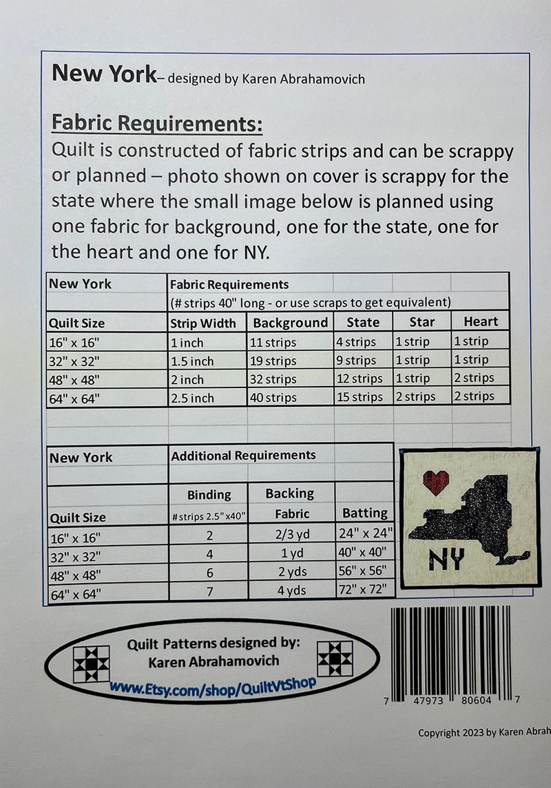 New York Quilt Pattern