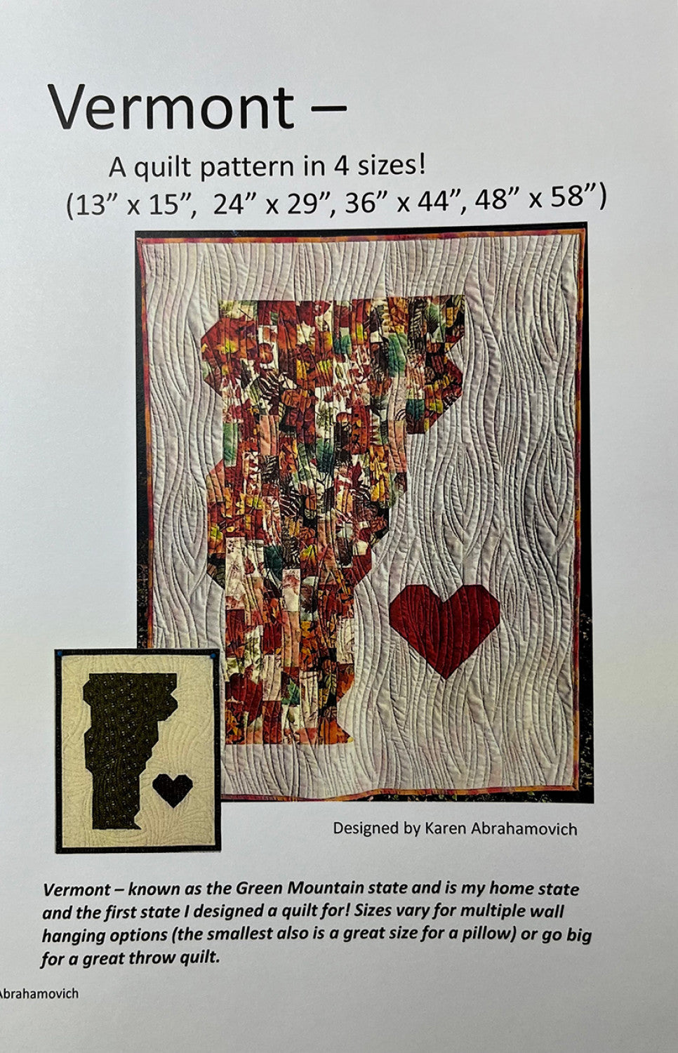 Vermont Quilt Pattern