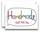 Handmade Just for You Gift Note Cards
