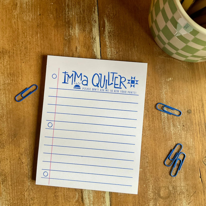 Imma Quilter Note Pad