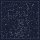 Sashiko Cloth Maneki-Neko