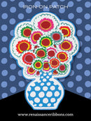 Kaffe Fassett And Oliso Bouquet Iron On Patch 3.5 x 5 Inch