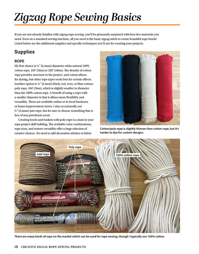 Creative Zig Zag Rope Sewing Projects