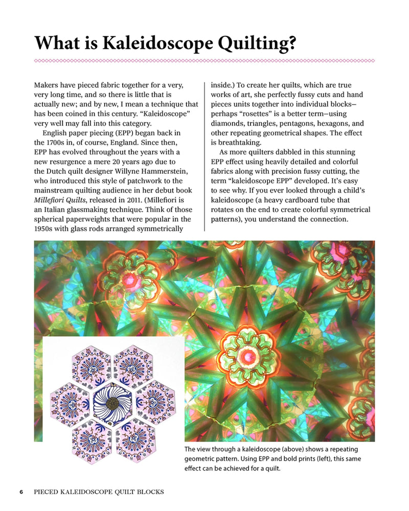 Pieced Kaleidoscope Quilt Blocks