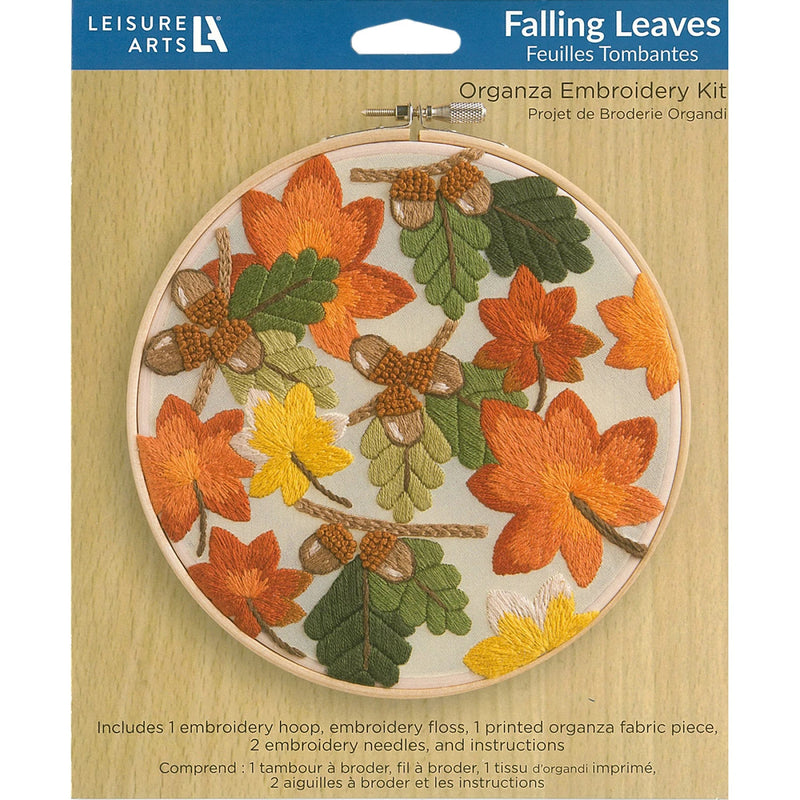 Leisure Arts Falling Leaves Embroidery Kit