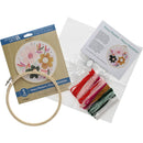 Leisure Arts Fancy Flowers Embroidery Kit