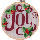 Leisure Arts Joy Embroidery Kit