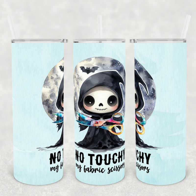 No Touchy My Fabric Scissors Tumbler