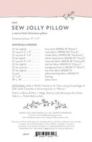 Lella Boutique Sew Jolly Pillow  Pattern