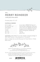 Merry Reindeer Pillow Pattern