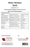 Water Window Quilt Pattern