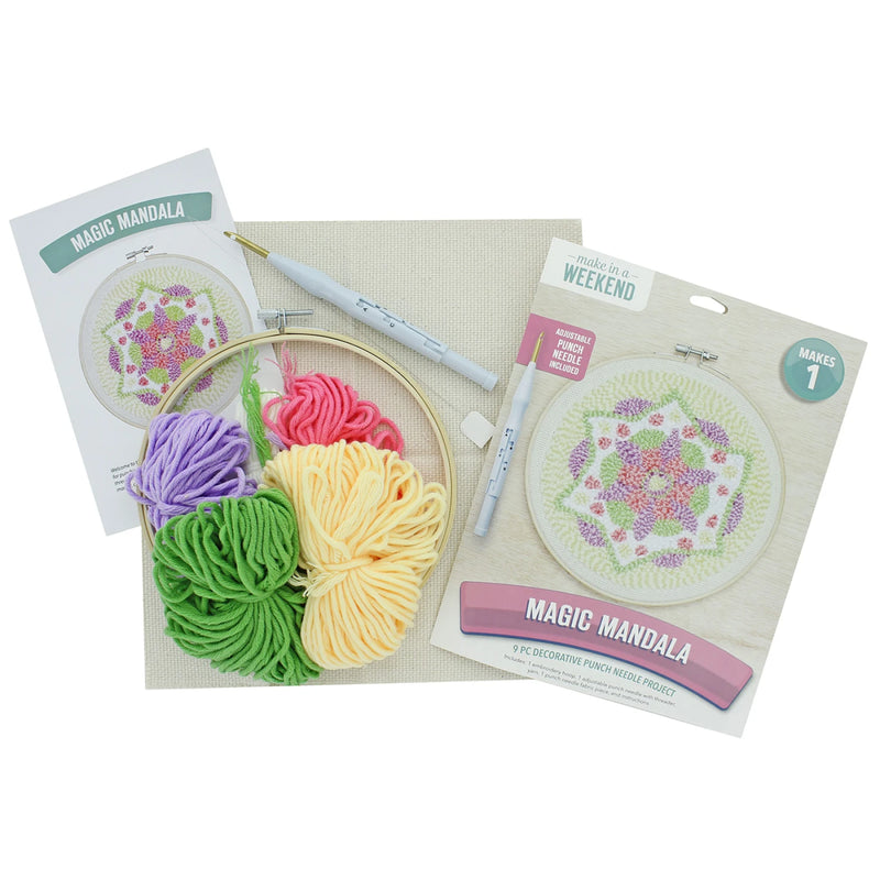 Leisure Arts Magic Mandala Punch Needle Kit