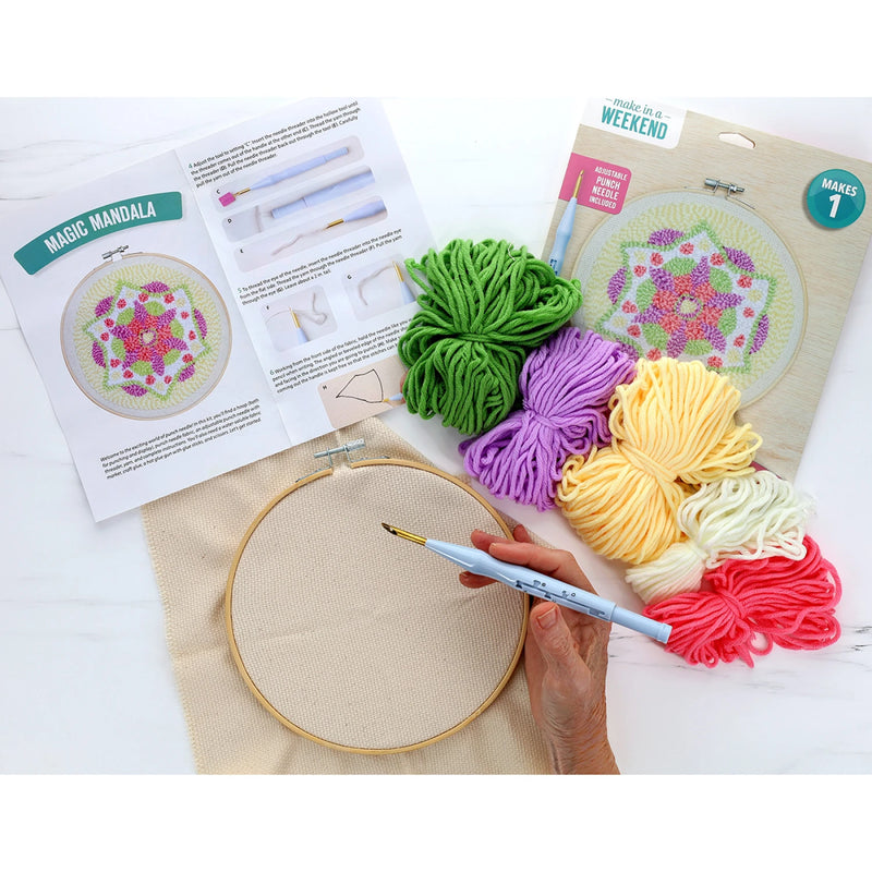 Leisure Arts Magic Mandala Punch Needle Kit