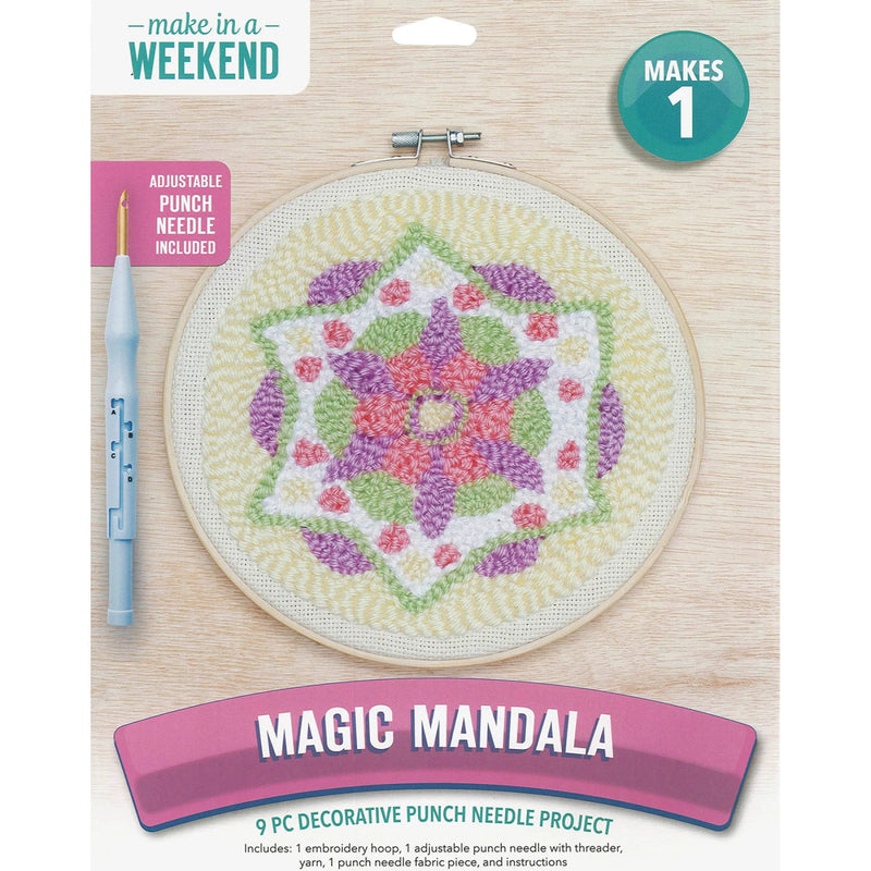 Leisure Arts Magic Mandala Punch Needle Kit