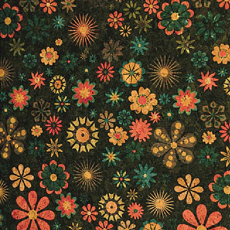 Bellagio Cork Fabric Small Flower