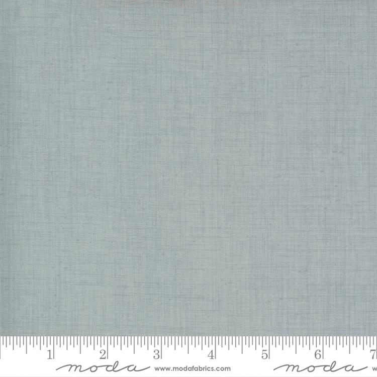 Moda French General Solids Linen Look Ciel Blue Fabric