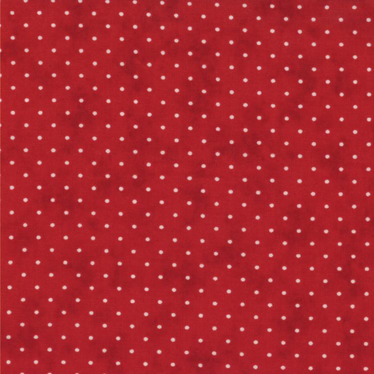 Moda Essentially Yours Dots Country Red Fabric