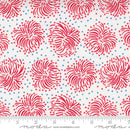 Moda Holiday Americana Fireworks White Fabric