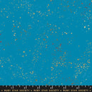 Ruby Star Society Speckled Metallic Bright Blue Fabric