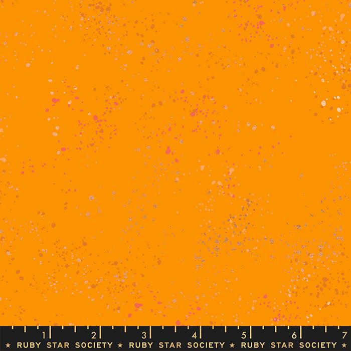 Ruby Star Society Speckled Metallic Clementine Fabric