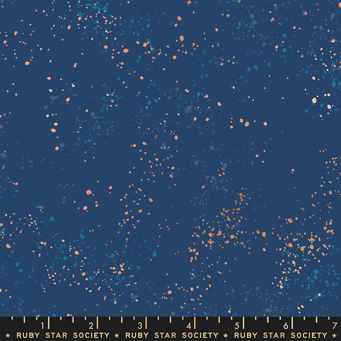 Ruby Star Society Speckled Metallic Bluebell Fabric