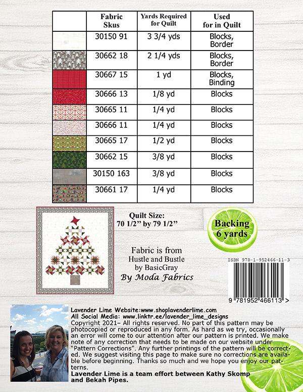 Lavender Lime Christmas At Home Pattern
