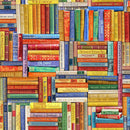 Timeless Treasures Sewing Library Books Fabric