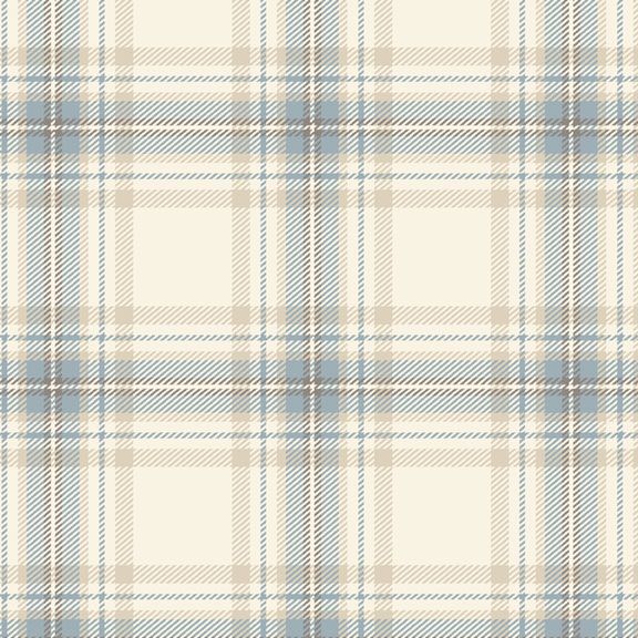 Marcus Fabrics Minky Medley Plaid Sky 60 Inch Fabric