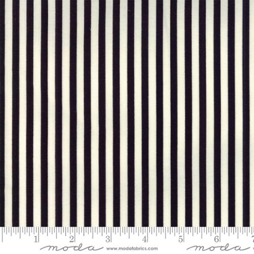 Moda Essentially Yours Stripe Black And White Fabric